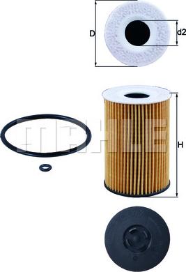 MAHLE OX 787D - Filtro olio www.autoricambi360.it