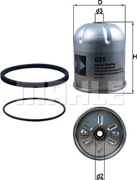 MAHLE OZ 5D - Filtro olio www.autoricambi360.it