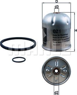 MAHLE OZ 1D - Filtro olio www.autoricambi360.it
