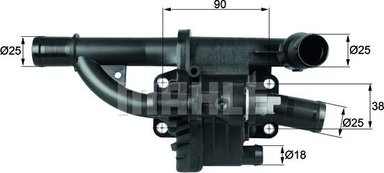 MAHLE TH 40 83 - Termostato, Refrigerante www.autoricambi360.it