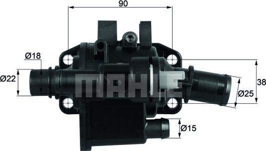 MAHLE TH 42 83 - Termostato, Refrigerante www.autoricambi360.it