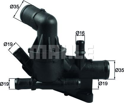 MAHLE TH 54 80 - Termostato, Refrigerante www.autoricambi360.it