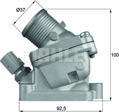 MAHLE TH 36 90D - Termostato, Refrigerante www.autoricambi360.it