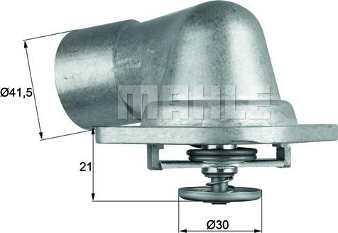 MAHLE TI 46 92D - Termostato, Refrigerante www.autoricambi360.it