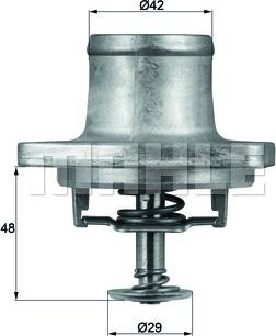 MAHLE TI 48 80D - Termostato, Refrigerante www.autoricambi360.it