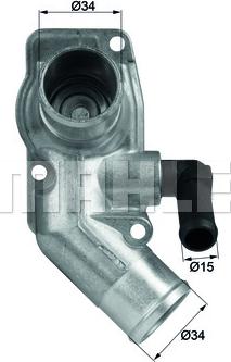 MAHLE TI 43 92D - Termostato, Refrigerante www.autoricambi360.it