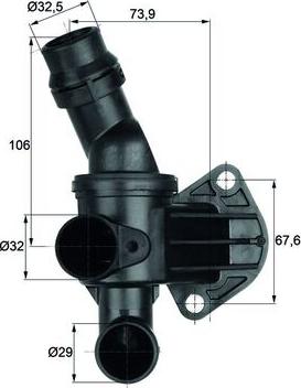 MAHLE TI 6 80 - Termostato, Refrigerante www.autoricambi360.it