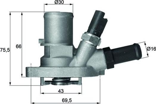 MAHLE TI 149 88 - Termostato, Refrigerante www.autoricambi360.it