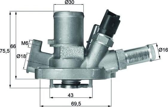 MAHLE TI 151 80 - Termostato, Refrigerante www.autoricambi360.it