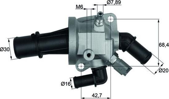 MAHLE TI 164 88 - Termostato, Refrigerante www.autoricambi360.it