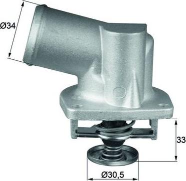 MAHLE TI 132 92D - Termostato, Refrigerante www.autoricambi360.it