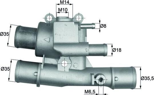 MAHLE TI 124 88 - Termostato, Refrigerante www.autoricambi360.it
