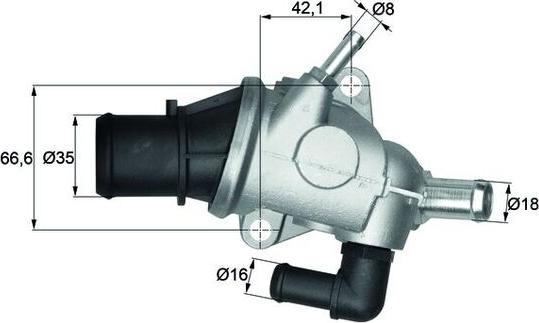 MAHLE TI 125 88 - Termostato, Refrigerante www.autoricambi360.it