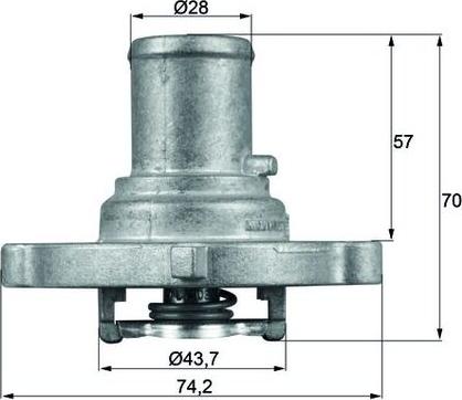 MAHLE TI 122 87D - Termostato, Refrigerante www.autoricambi360.it