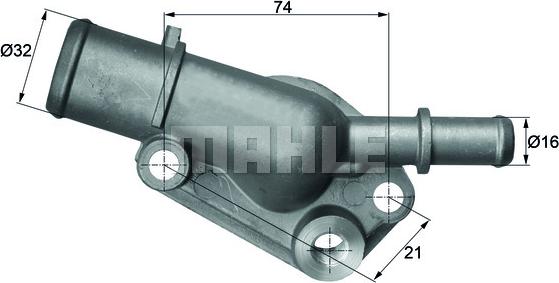 MAHLE TI 85 82D - Termostato, Refrigerante www.autoricambi360.it