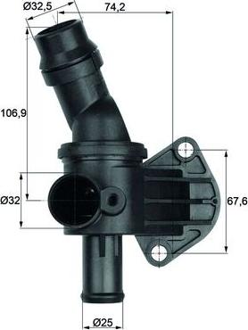 MAHLE TI 8 87 - Termostato, Refrigerante www.autoricambi360.it