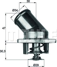MAHLE TI 3 92 - Termostato, Refrigerante www.autoricambi360.it