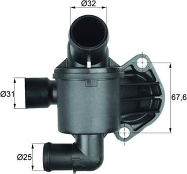 MAHLE TI 350 87D - Termostato, Refrigerante www.autoricambi360.it