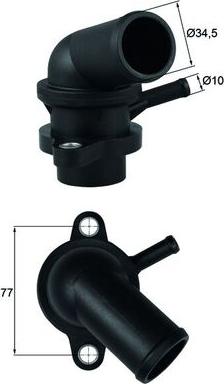 MAHLE TI 240 87D - Termostato, Refrigerante www.autoricambi360.it