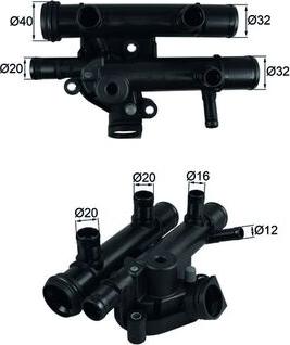 MAHLE TI 259 83D - Termostato, Refrigerante www.autoricambi360.it