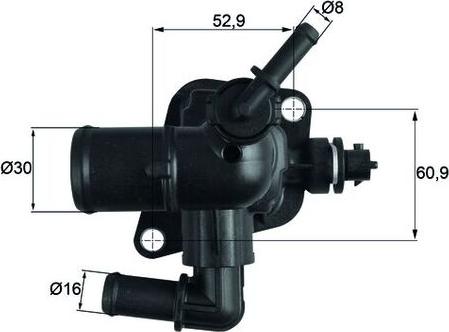 MAHLE TI 251 88D - Termostato, Refrigerante www.autoricambi360.it