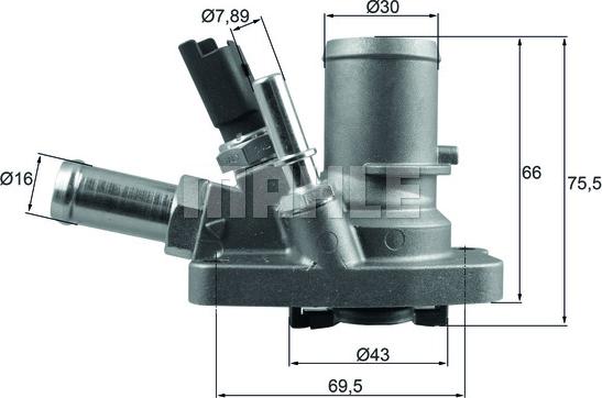 MAHLE TI 258 80 - Termostato, Refrigerante www.autoricambi360.it
