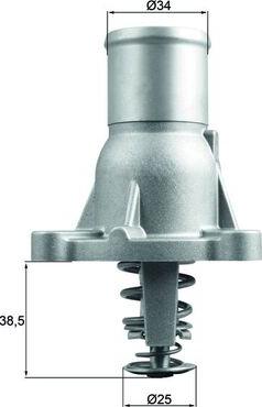 MAHLE TI 260 92 - Termostato, Refrigerante www.autoricambi360.it
