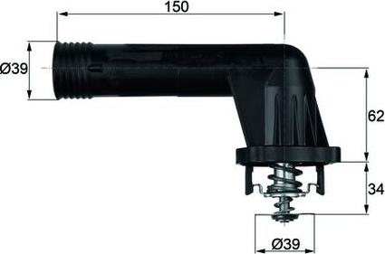 MAHLE TI 20 95 - Termostato, Refrigerante www.autoricambi360.it