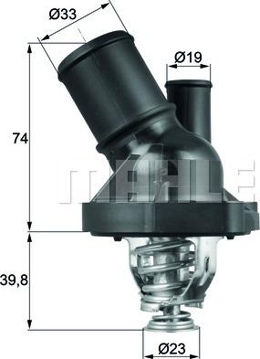 MAHLE TI 200 90 - Termostato, Refrigerante www.autoricambi360.it