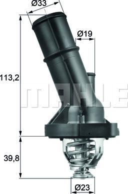 MAHLE TI 202 90 - Termostato, Refrigerante www.autoricambi360.it