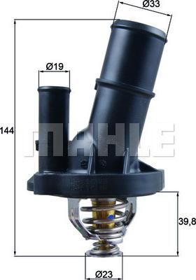 MAHLE TI 230 82 AP - Termostato, Refrigerante www.autoricambi360.it