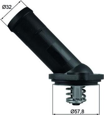 MAHLE TI 225 92D - Termostato, Refrigerante www.autoricambi360.it