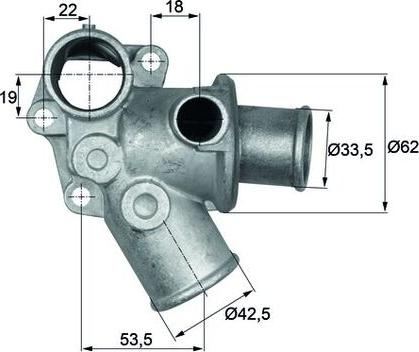 MAHLE TI 73 80D - Termostato, Refrigerante www.autoricambi360.it