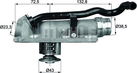 MAHLE TM 9 105 - Termostato, Refrigerante www.autoricambi360.it