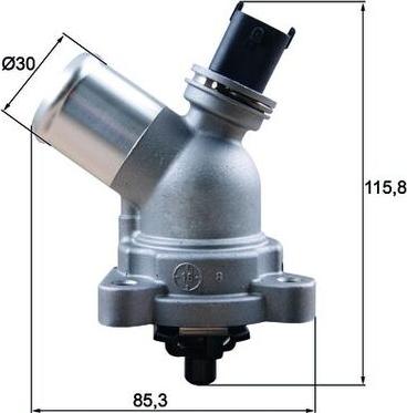 MAHLE TM 43 105 - Termostato, Refrigerante www.autoricambi360.it