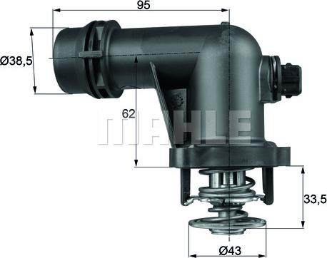 MAHLE TM 15 105 AP - Termostato, Refrigerante www.autoricambi360.it