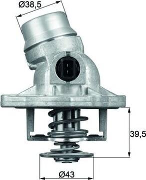 MAHLE TM 12 105 - Termostato, Refrigerante www.autoricambi360.it