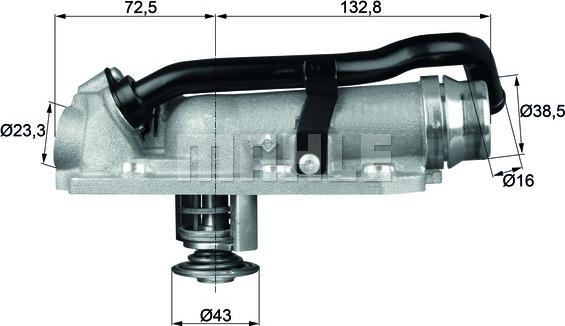 MAHLE TM 8 105 - Termostato, Refrigerante www.autoricambi360.it