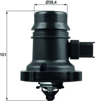 MAHLE TM 37 80 - Termostato, Refrigerante www.autoricambi360.it
