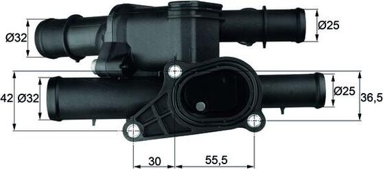MAHLE TM 2 105 - Termostato, Refrigerante www.autoricambi360.it