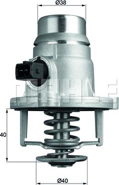 MAHLE TM 27 105 - Termostato, Refrigerante www.autoricambi360.it