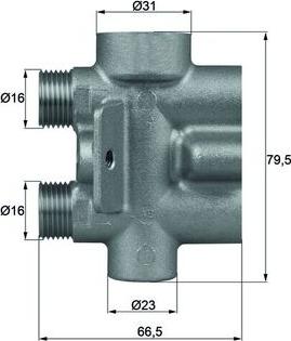 MAHLE TO 9 75 - Termostato, Raffreddamento olio www.autoricambi360.it
