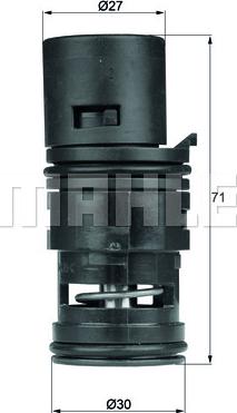 MAHLE TO 7 80 - Termostato, Raffreddamento olio www.autoricambi360.it