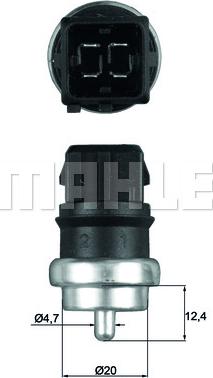MAHLE TSE 14 - Sensore, Temperatura refrigerante www.autoricambi360.it