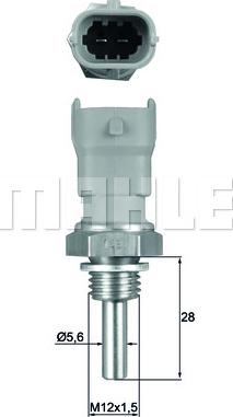 MAHLE TSE 10 - Sensore, Temperatura refrigerante www.autoricambi360.it