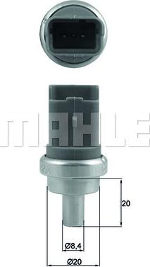 MAHLE TSE 18 - Sensore, Temperatura refrigerante www.autoricambi360.it