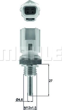 MAHLE TSE 30 - Sensore, Temperatura refrigerante www.autoricambi360.it
