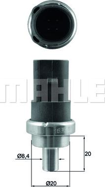 MAHLE TSE 7 - Sensore, Temperatura refrigerante www.autoricambi360.it