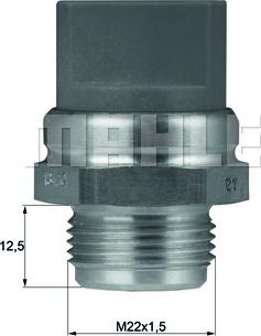 MAHLE TSW 9D - Termocontatto, Ventola radiatore www.autoricambi360.it