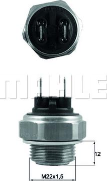 MAHLE TSW 64 - Termocontatto, Ventola radiatore www.autoricambi360.it